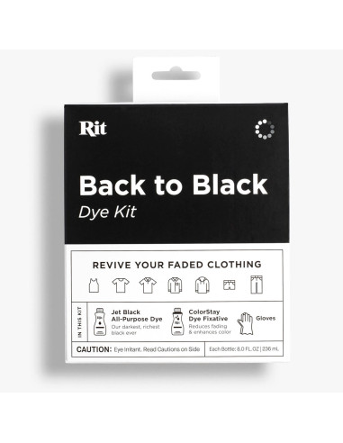 Kit teinture tissus back to black Rit