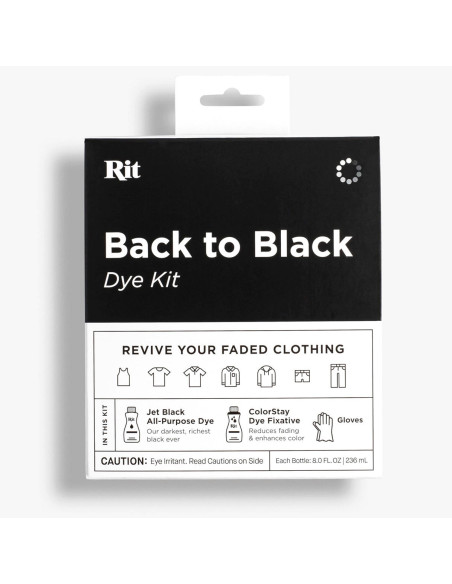 Kit teinture tissus back to black Rit