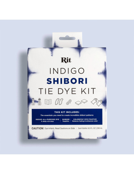 Kit teinture tissus Tie-Dye Indigo Shibori Rit
