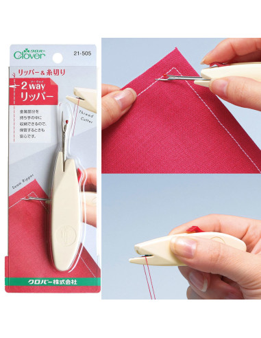 Découd-vite rétractable et coupe-fil Clover