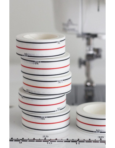 Ruban de guidage à la machine Diagonal Seam Tape - Blanc
