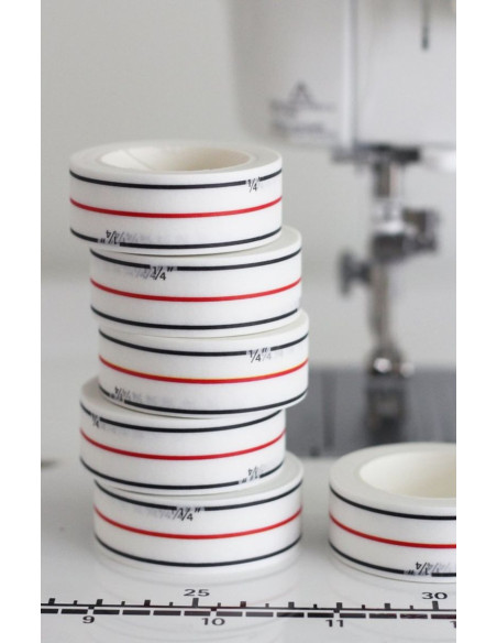 Ruban de guidage à la machine Diagonal Seam Tape - Blanc