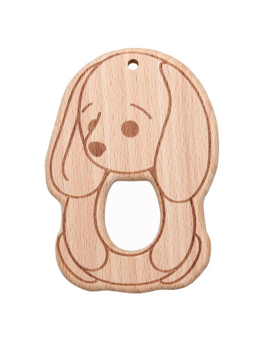 Anneau de dentition en bois - Lapin