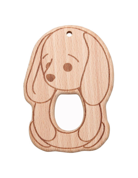 Anneau de dentition en bois - Lapin