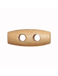 Set de 12 boutons buchette en bois clair 20 mm 2