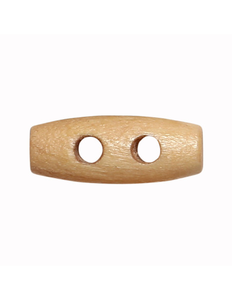 Set de 12 boutons buchette en bois clair 20 mm