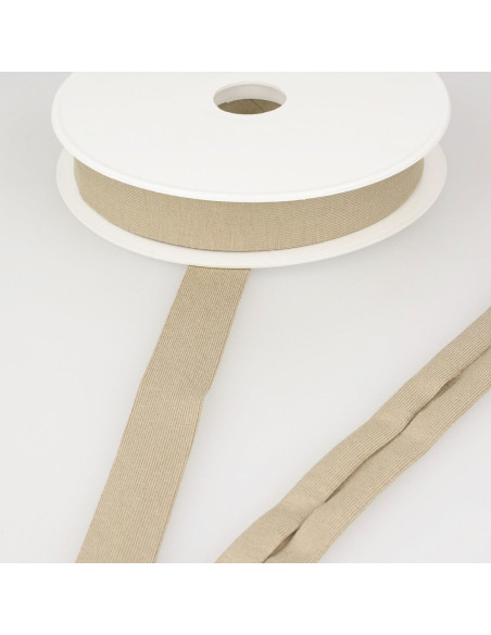 Biais jersey viscose - Beige foncé