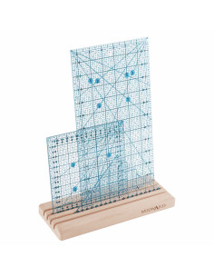 Casier bois 4 fentes pour règles patchwork 2