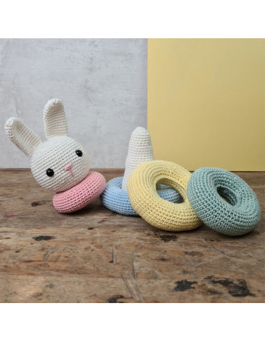 Kit crochet - Jouet lapin empilable