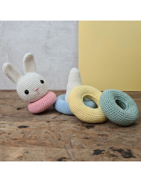 Kit crochet - Jouet lapin empilable