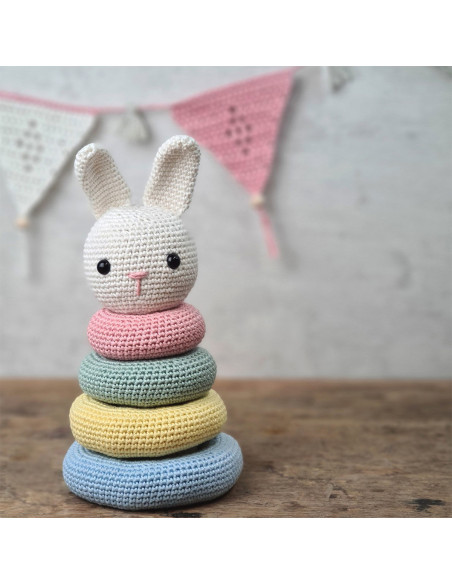 Kit crochet - Jouet lapin empilable