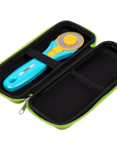 Trousse de rangement pour cutter rotatif vert citron - Cut It Out 2