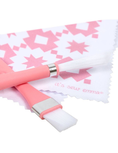 Set de nettoyage pour machines à coudre - Rose