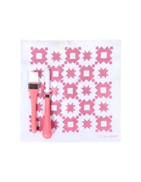 Set de nettoyage pour machines à coudre - Rose