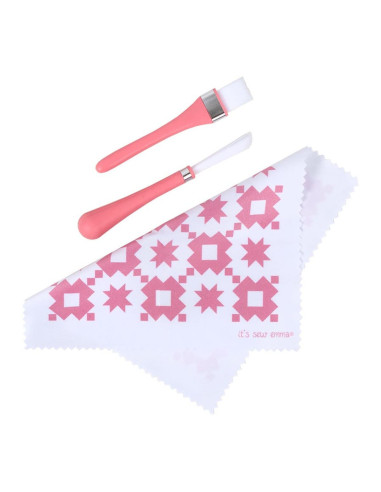 Set de nettoyage pour machines à coudre - Rose