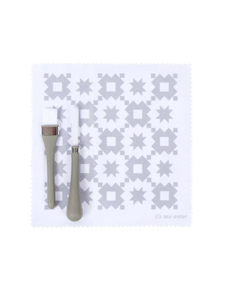 Set de nettoyage pour machines à coudre - Gris