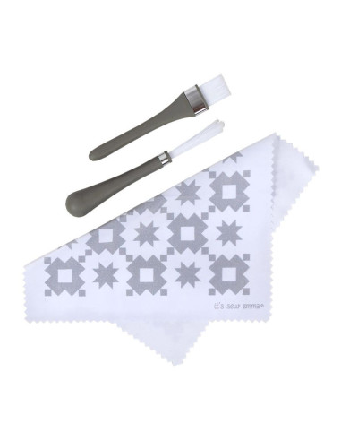 Set de nettoyage pour machines à coudre - Gris