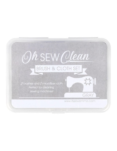 Set de nettoyage pour machines à coudre - Gris