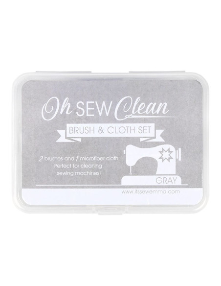Set de nettoyage pour machines à coudre - Gris