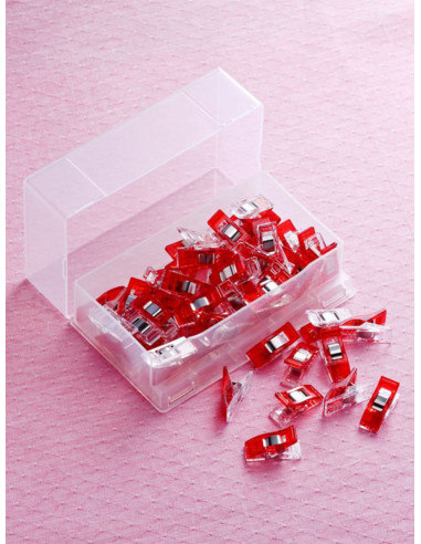 Boite 50 pinces Prodige Clover - Rouge