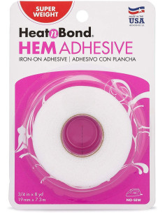 Ruban ourlet thermocollant spécial tissus épais HeatNBond - 19 mm x 7,30 m
