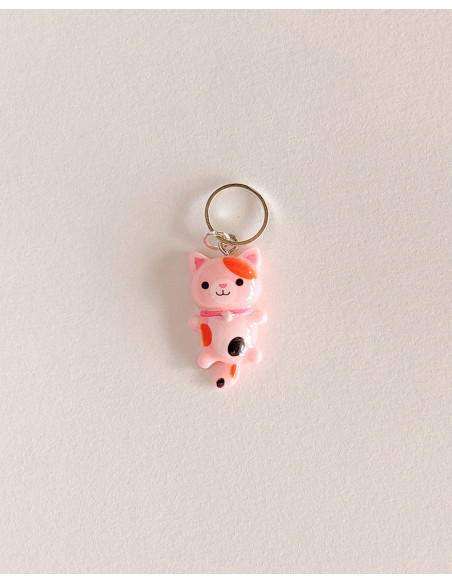 Lot de 5 anneaux marqueurs de maille - Petits chats