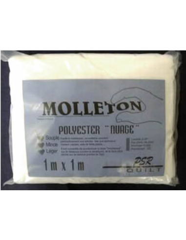 Molleton polyester Nuage - 100 x 100 cm