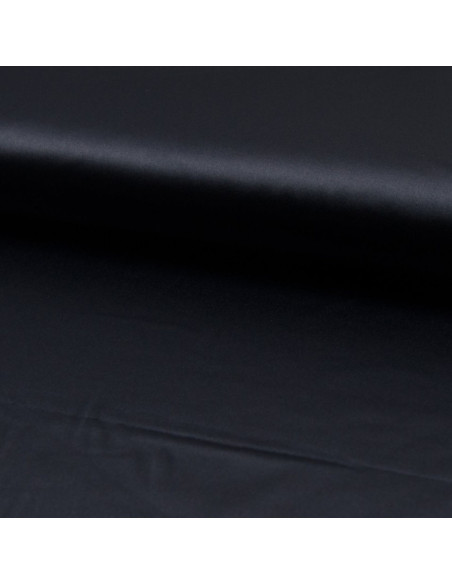 Tissu satin extensible - Bleu marine