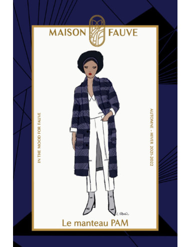 Patron de manteau Pam - Maison Fauve