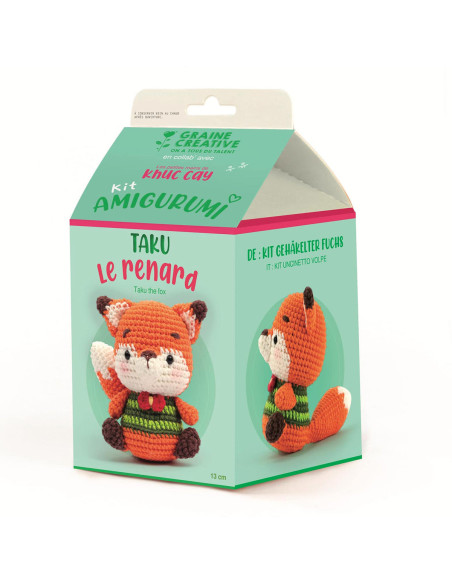 Kit crochet amigurumi - Taku le renard