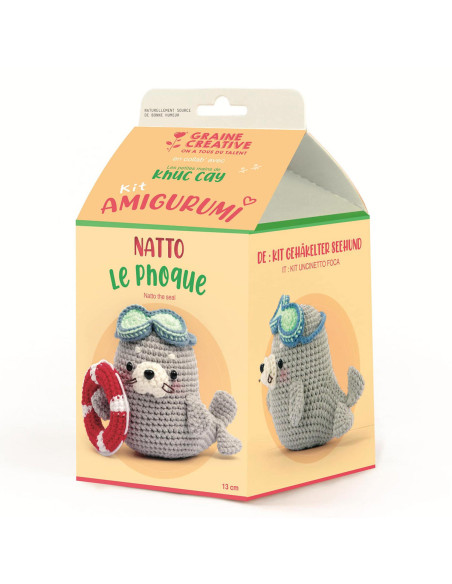 Kit crochet amigurumi - Natto le phoque
