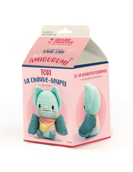 Kit crochet amigurumi - Tori la chauve-souris