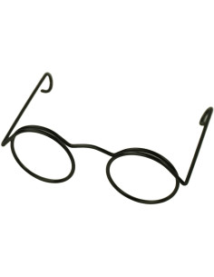 Lot de 5 paires de lunettes pour amigurumi 50 mm - Noir