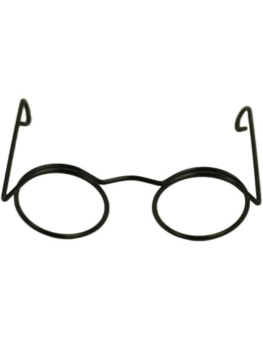 Lot de 5 paires de lunettes pour amigurumi 50 mm - Noir