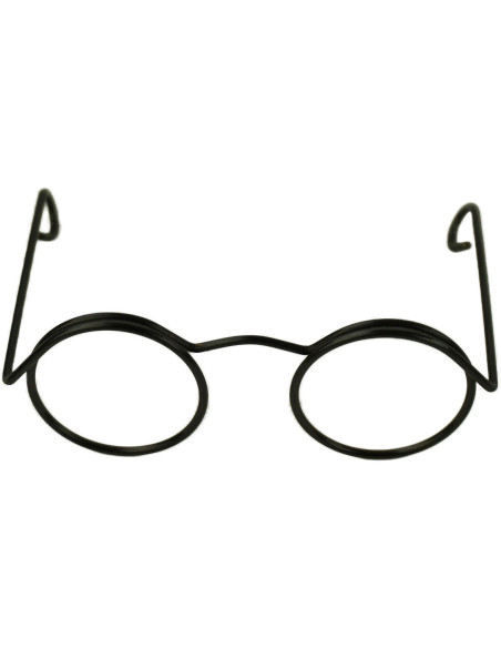 Lot de 5 paires de lunettes pour amigurumi 50 mm - Noir