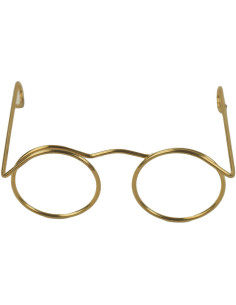 Lot de 5 paires de lunettes pour amigurumi 50 mm - Or 2