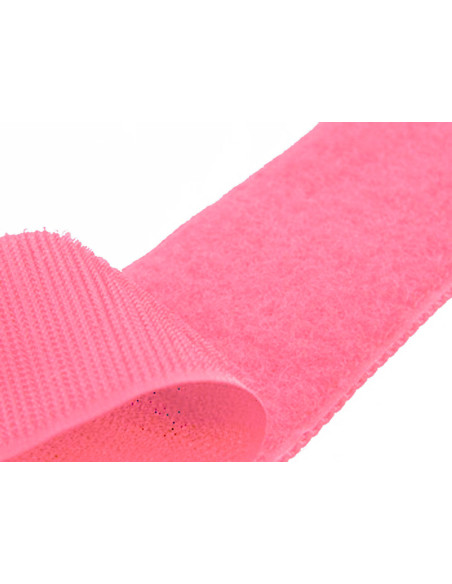 Ruban auto-agrippant à coudre fuchsia 20 mm de large au mètre