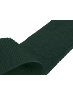 Ruban auto-agrippant à coudre vert bouteille 20 mm de large au mètre