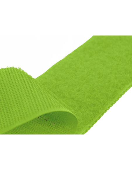Ruban auto-agrippant à coudre vert anis 20 mm de large au mètre