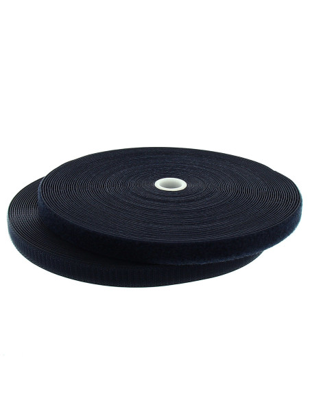 Ruban auto-agrippant à coudre marine 20 mm de large rouleau de 25 mètres