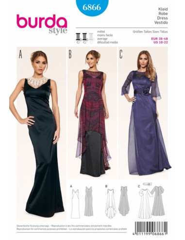 Patron de robe - Burda 6866