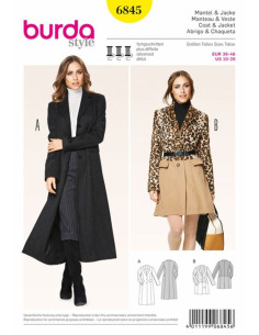 Patron de manteau et veste - Burda 6845