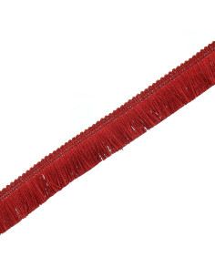 Frange deluxe 30 mm - Rouge