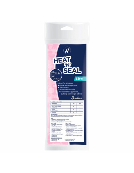 Papier thermocollant pour appliqué, quilting et couture 43 cm x 1,1 m - Light