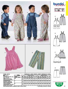 Patron de pantalon + jupe - Burda 9772