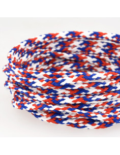 Cordelière plate anorak - Bleu, blanc et rouge