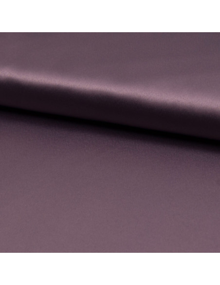 Tissu satin extensible - Mauve