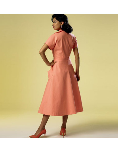 Patron de robe et ceinture - Butterick 6055