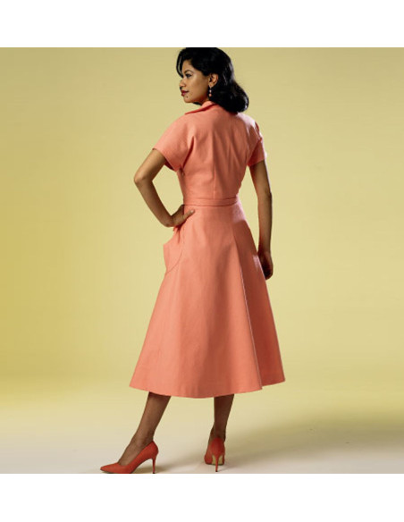 Patron de robe et ceinture - Butterick 6055