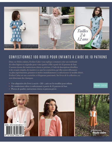 Livre 100 robes enfants - À partir de 10 patrons